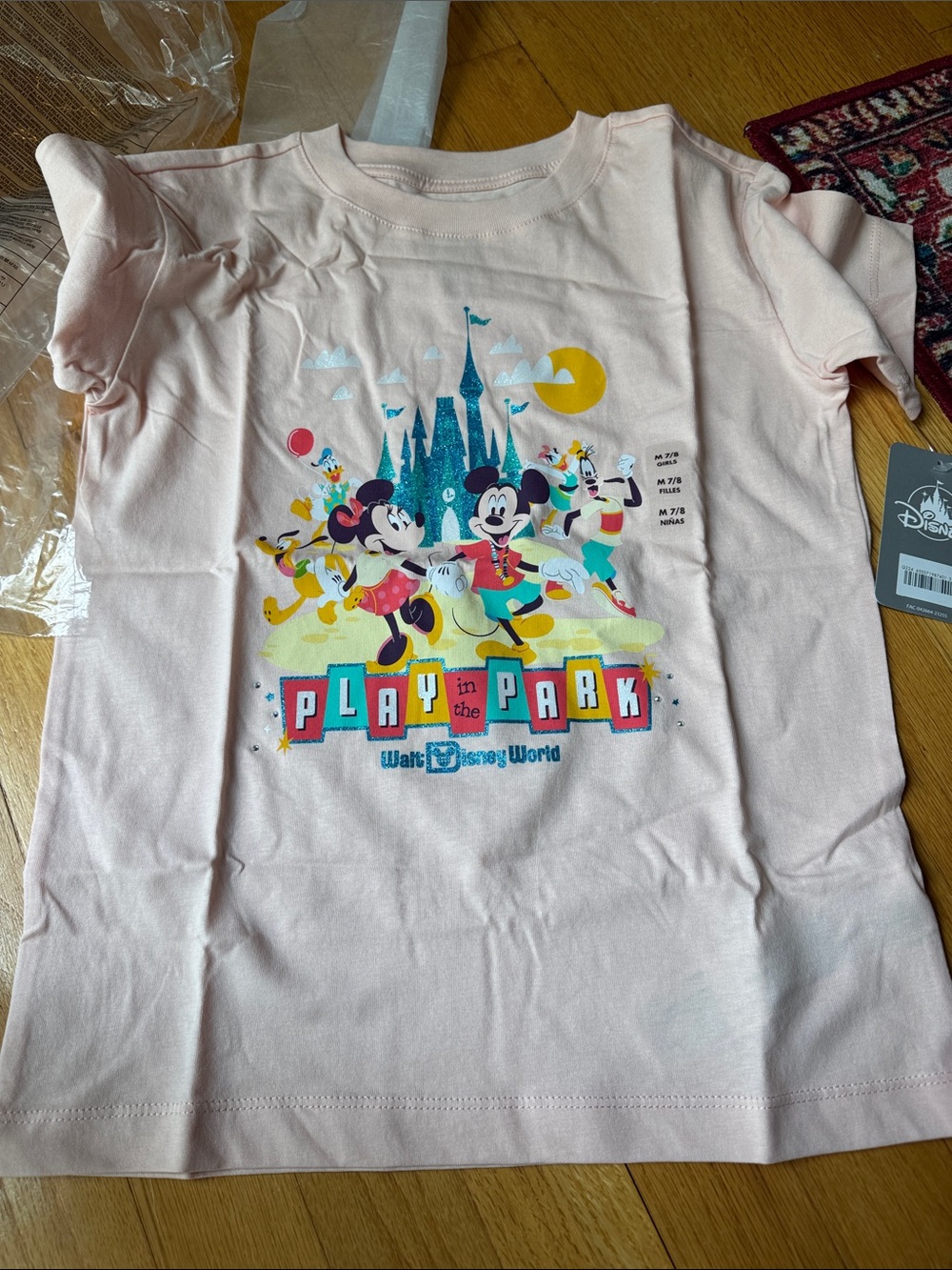 Disney Light Pink 'Play in the Park' Mickey & Friends Graphic Tee